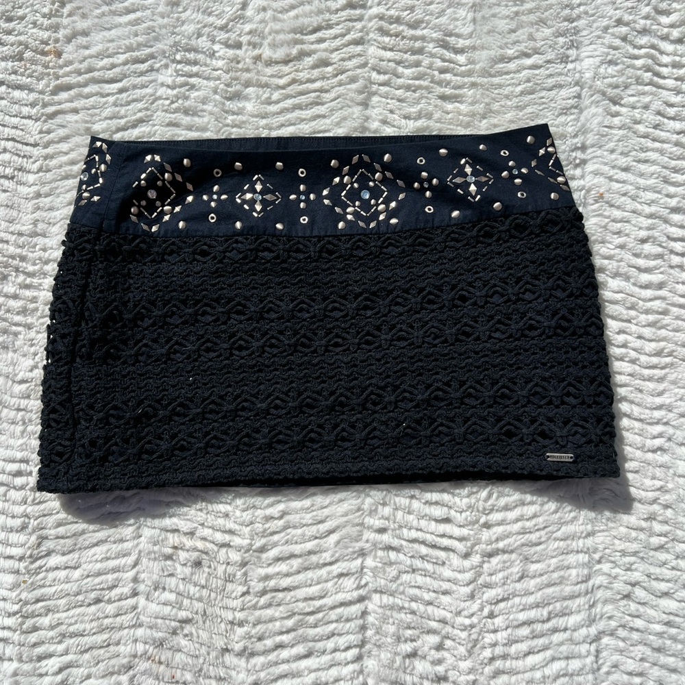 Hollister knitted black skirt 🖤